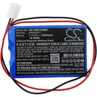 Akku für CONTEC ECG-100G, 2500 mAh, Li-Pol