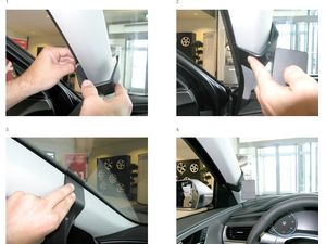 Brodit ProClip Halterung für Audi A6/Audi S6 16-18, links an Säule
