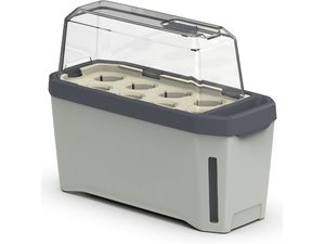 Gusta Garden HARRY HERBS самопочистваща се саксия с капак светло сива