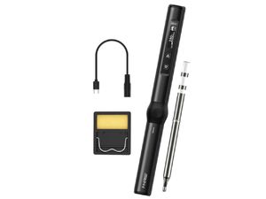 Microsudor electric programabil cu afișaj FNIRSI HS-01 SMART, 80°C-420°C, negru