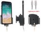 Brodit držák na Apple iPhone 11 Pro/11/XR/Xs/X v pouzdru, průchodka pro orig. Lightning/USB-C