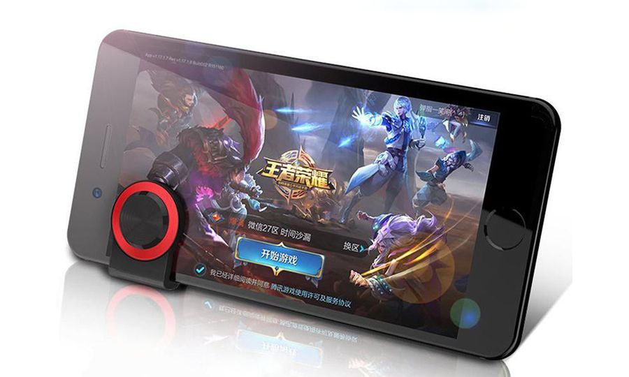 Joypad pro dotykové displeje, PUBG, Fortnite atd. červený