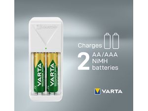 Varta Mini Charger + 2 AA 2100mAh, 2ks nabíjecí baterie s nabíječkou