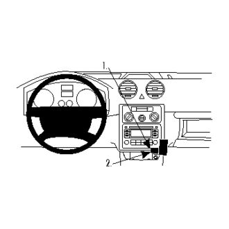 Brodit ProClip montážní konzole pro Volkswagen Caddy 04-15, střed. tunel