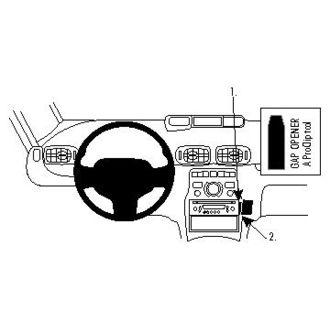 Brodit ProClip montážní konzole pro Citroen C3 Picasso 09-18, na střed vpravo
