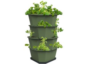 Gusta Garden PAUL POTATO önitató ültetőedény 4 rétegű, sötétzöld