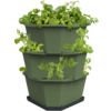 Gusta Garden PAUL POTATO Gusta Garden - ghiveci cu 3 straturi, verde închis, cu udare automată