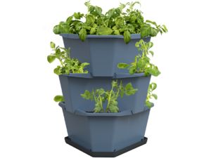 Gusta Garden PAUL POTATO Gusta Garden - ghiveci cu 3 straturi, albastru, cu udare automată