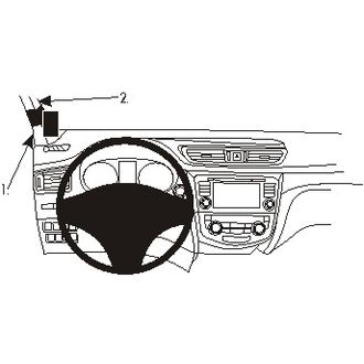 Brodit ProClip montážní konzole pro Nissan Qashqai 14-21, vlevo na sloupek