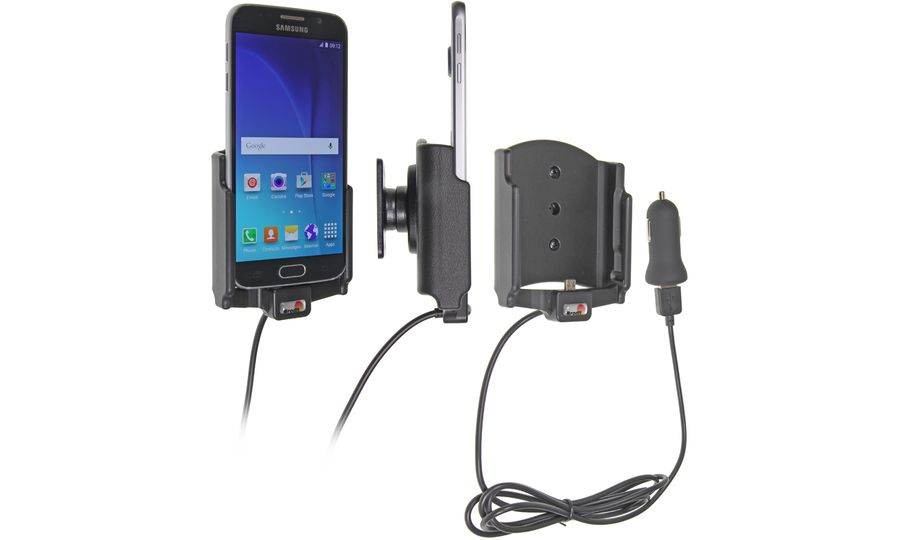 Brodit autótartó a Samsung Galaxy S7 készülékhez tok nélkül, töltéssel. öngyújtó/USB