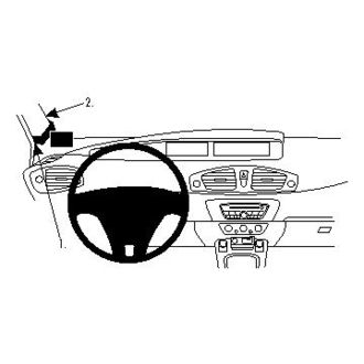 Brodit ProClip montážní konzole pro Renault Scenic 10-16, vlevo na sloupek