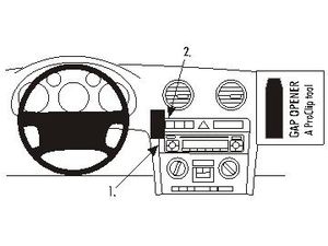 Brodit Монтажна скоба ProClip за Audi A3 05-07/A3 03-06/S3 05-07/S3 03-06, за център