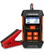 Konnwei KW520, тестер за автомобилни акумулатори, зарядно устройство и поддръжка (възстановяване) на неизползвани акумулатори, 12/24V