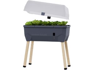 Gusta Garden SAMMY SALAD selbstbewässernder Pflanzkübel mit Deckel, anthrazit