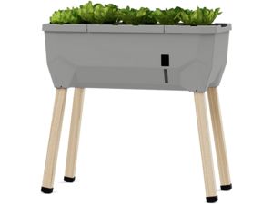 Gusta Garden SAMMY SALAD - ghiveci cu autoapărare fără capac, gri deschis