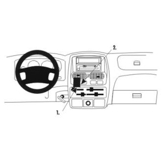 Brodit ProClip montážní konzole pro Nissan King Cab 00-06/Navara 00-05, na střed vlevo dolů