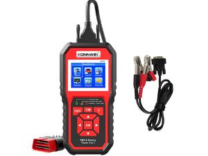 Konnwei KW870 самодиагностика OBD II скенер + тестер за батерии 6 - 12V