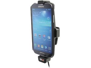Brodit držák do auta na Samsung Galaxy S4, S III i9300 v pouzdru, s nabíjením z CL/USB, s pružinou