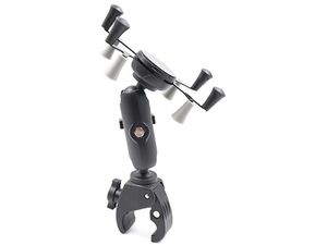 VINmounts univerzální držák na mobilní telefony, 9cm rameno, svěrka na řídítka 18-35mm