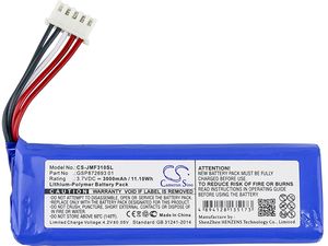 Akku für JBL Flip 4 (equ.GSP872693 01), 3000mAh
