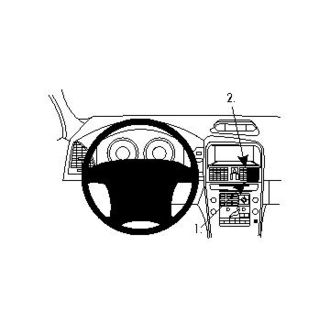Brodit ProClip montážní konzole pro Volvo XC60 09-10, na střed vpravo
