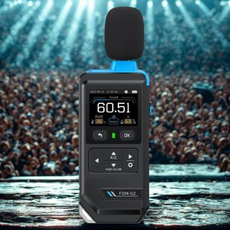FNIRSI FDM-02 Geräuschmessgerät mit digitalem Farbdisplay, 20 kHz