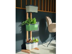 Gusta Garden HARRY HERBS fa állvány tartókkal együtt