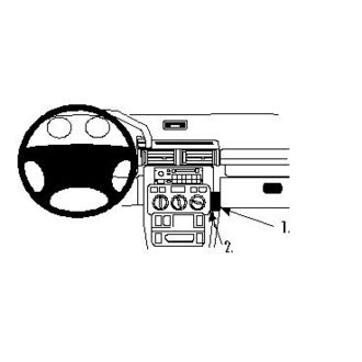 Brodit ProClip montážní konzole pro Land Rover Freelander 98-03, na střed vpravo