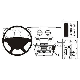Brodit ProClip montážní konzole pro Mercedes Benz GL-Class 06-12, na střed vpravo dolů