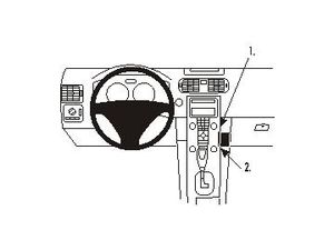 Brodit ProClip rögzítő konzol Volvo C30 07-15 / C70 06-15 / S40 04-12 / V50 04-12, jobbközép