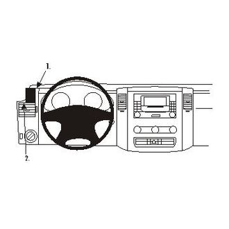 Brodit ProClip Mercedes Benz Sprinter 07-18/Volkswagen Crafter 07-17, vlevo nad mřížku ventilace