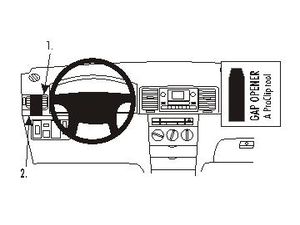 Brodit ProClip montážní konzole pro Toyota Corolla 02-07, vlevo