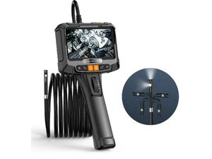 Inskam S10 endoszkóp forgatható funkcióval, 5"-os kijelző, 8,5 mm-es szonda, 1080p, kettős kamera, 1,5 m-es kábel