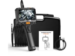 Inskam S10 endoszkóp forgatható funkcióval, 5"-os kijelző, 8,5 mm-es szonda, 1080p, kettős kamera, 1,5 m-es kábel