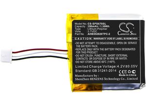 Akkumulátor a Sennheiser Gsp 350 / 500 / 670 készülékhez, 350 mAh, Li-Pol