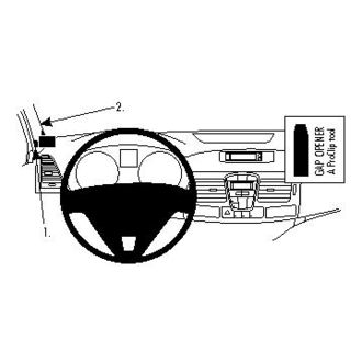 Brodit ProClip montážní konzole pro Renault Laguna 08-15, vlevo na sloupek