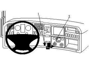 Brodit Монтажна скоба ProClip за Scania R-серия 10-16, централно ляво