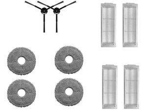 Mobilly sada náhradních filtrů, bočních kartáčů a mopů do Eta Aquilo Pro, Cecotec Conga 11090, 10 ks