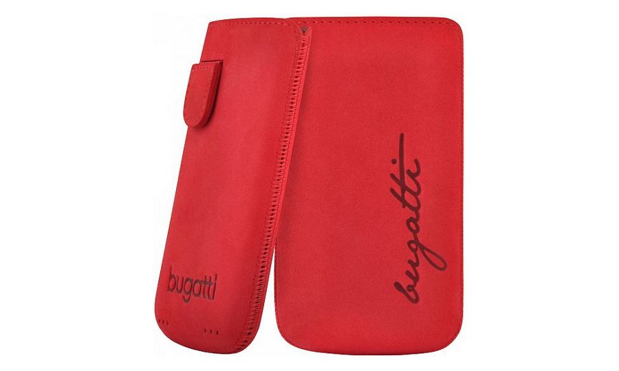 Bugatti Perfect Velvety leather case pro iPhone 4/4S - červené