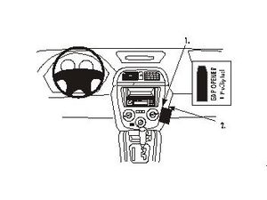 Brodit ProClip montážní konzole pro Subaru Impreza 01-04, na střed