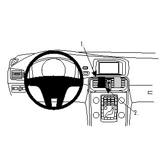 Brodit Монтажна скоба ProClip за Volvo V40 13-20, по средата