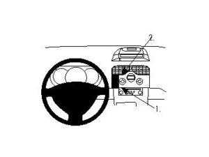 Brodit ProClip Halterung für Renault Kangoo 08-13, für Mitte