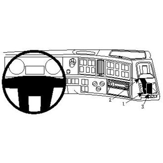 Brodit ProClip montážní konzole pro Volvo FH/FM/NH 09-13, na střed, zesílený
