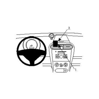 Brodit ProClip montážní konzole pro Opel Agila 08-15, Suzuki Splash 08-14, na střed