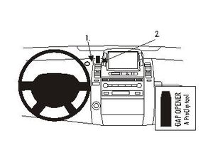 Brodit ProClip tartókonzol Toyota Prius 04-09