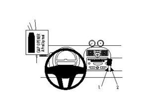 Brodit Монтажна скоба ProClip за Smart ForTwo 08-10, в центъра