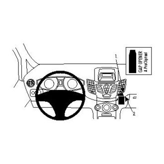 Brodit Монтажна скоба ProClip за Ford Fiesta 09-17, централна дясна част