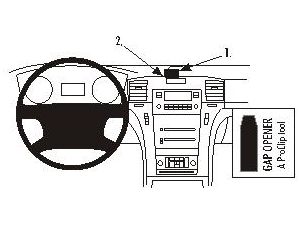 Brodit ProClip tartókonzol a Cadillac Escalade 07-14