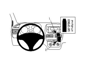 Brodit ProClip montážní konzole pro Fiat Doblo 10-14/Opel Combo 12-19, na střed