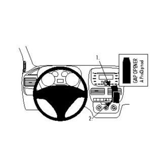 Brodit ProClip montážní konzole pro Fiat Doblo 10-14/Opel Combo 12-19, na střed
